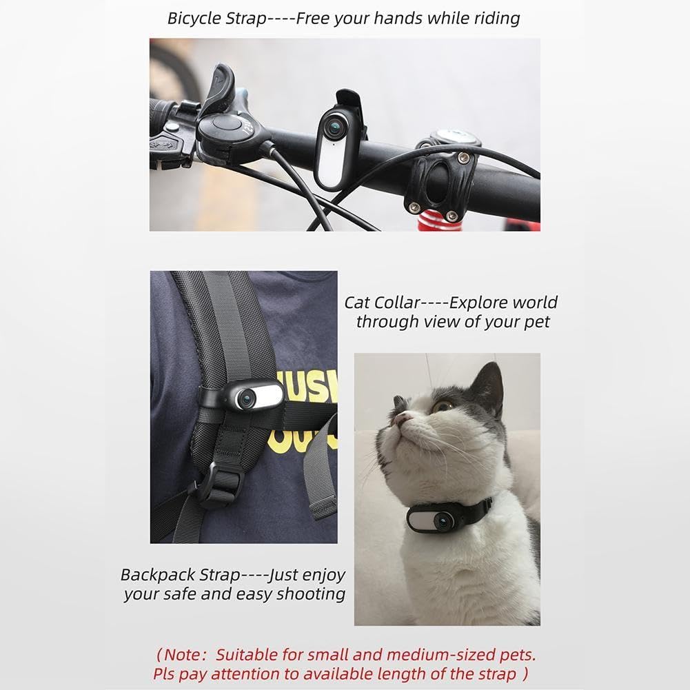 1080P HD Pet Silicone Collar Camera with Color Screen - Waterproof Cycling Action Camera for Outdoor Sports, Hiking & Lost Pet Tracking