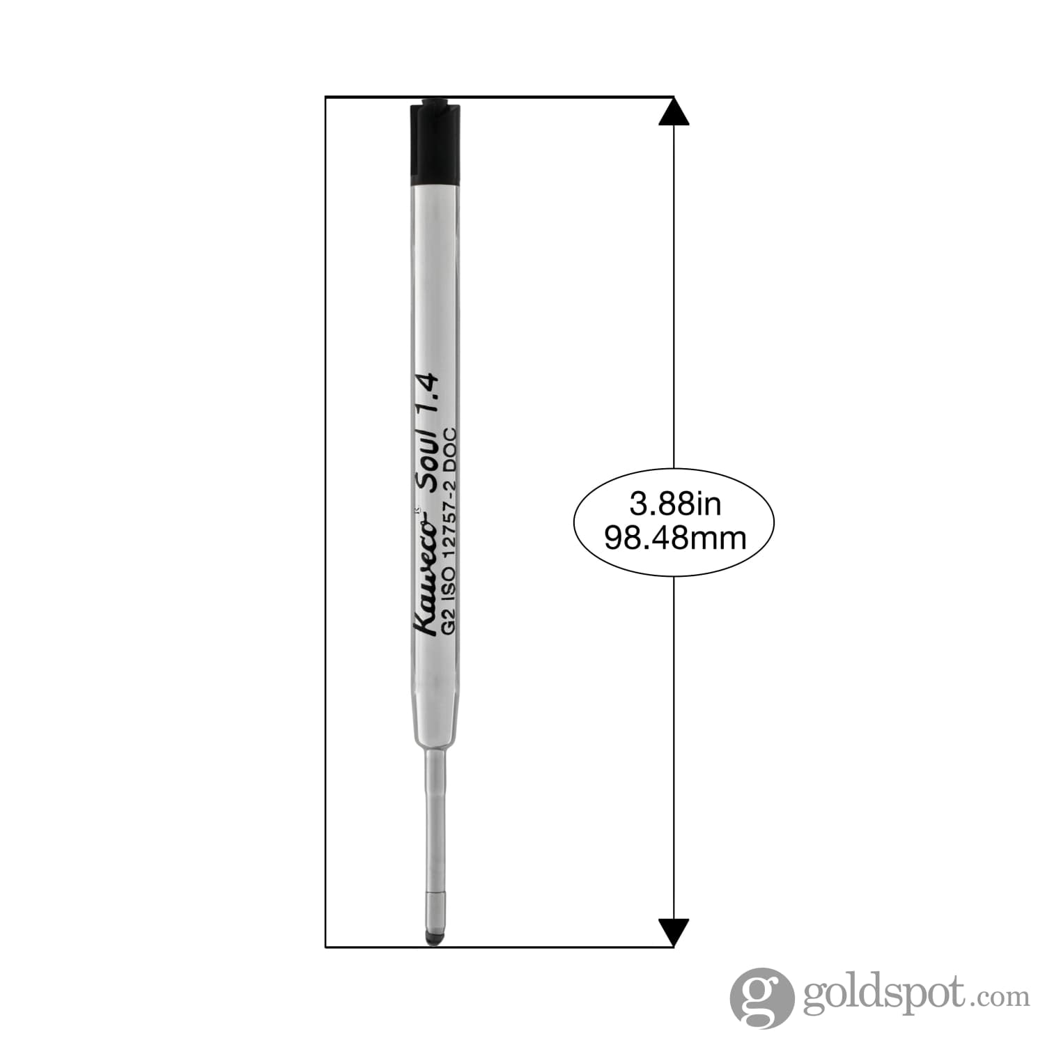 Kaweco Soul G2 Black Ink Refills - 3 Pack for Smooth Writing | Perfect for Pens, Journals & Office Use