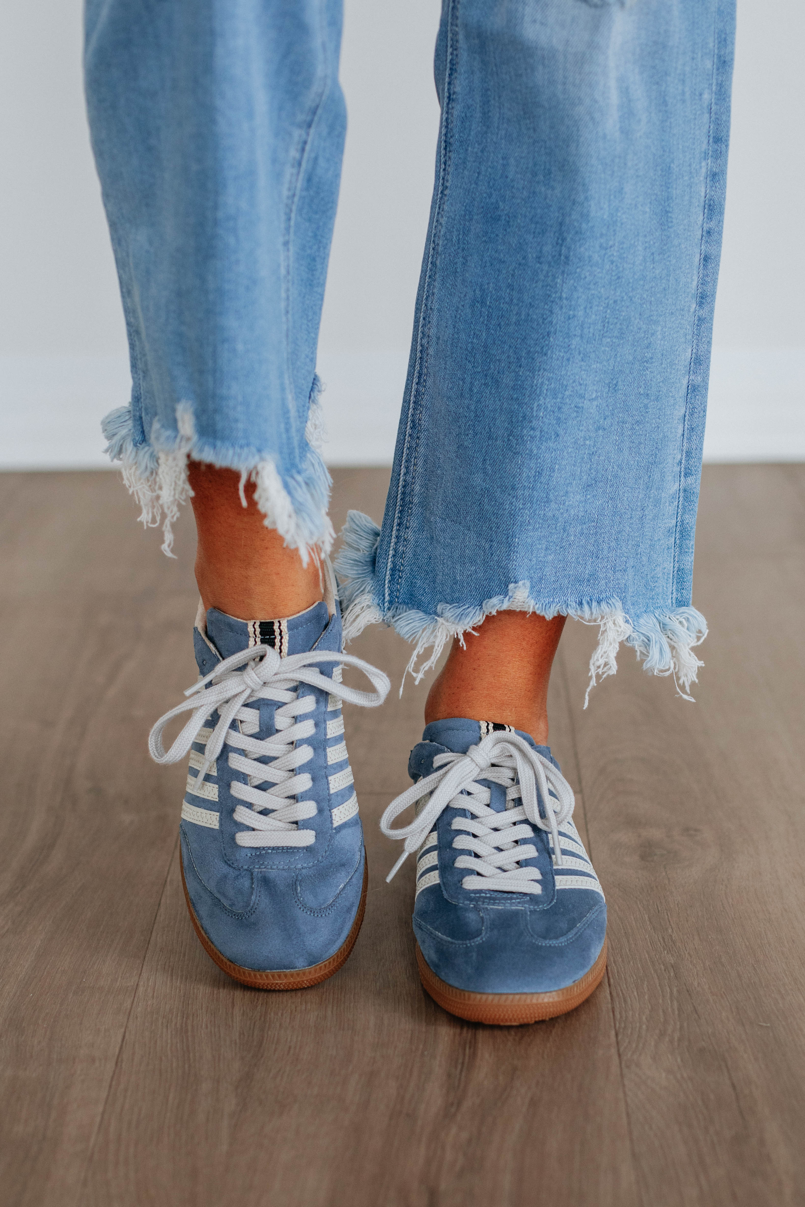 Trendy Dusty Blue Sneakers for Women - Fashionable & Comfortable Walking Shoes for Casual Outfits & Street Style