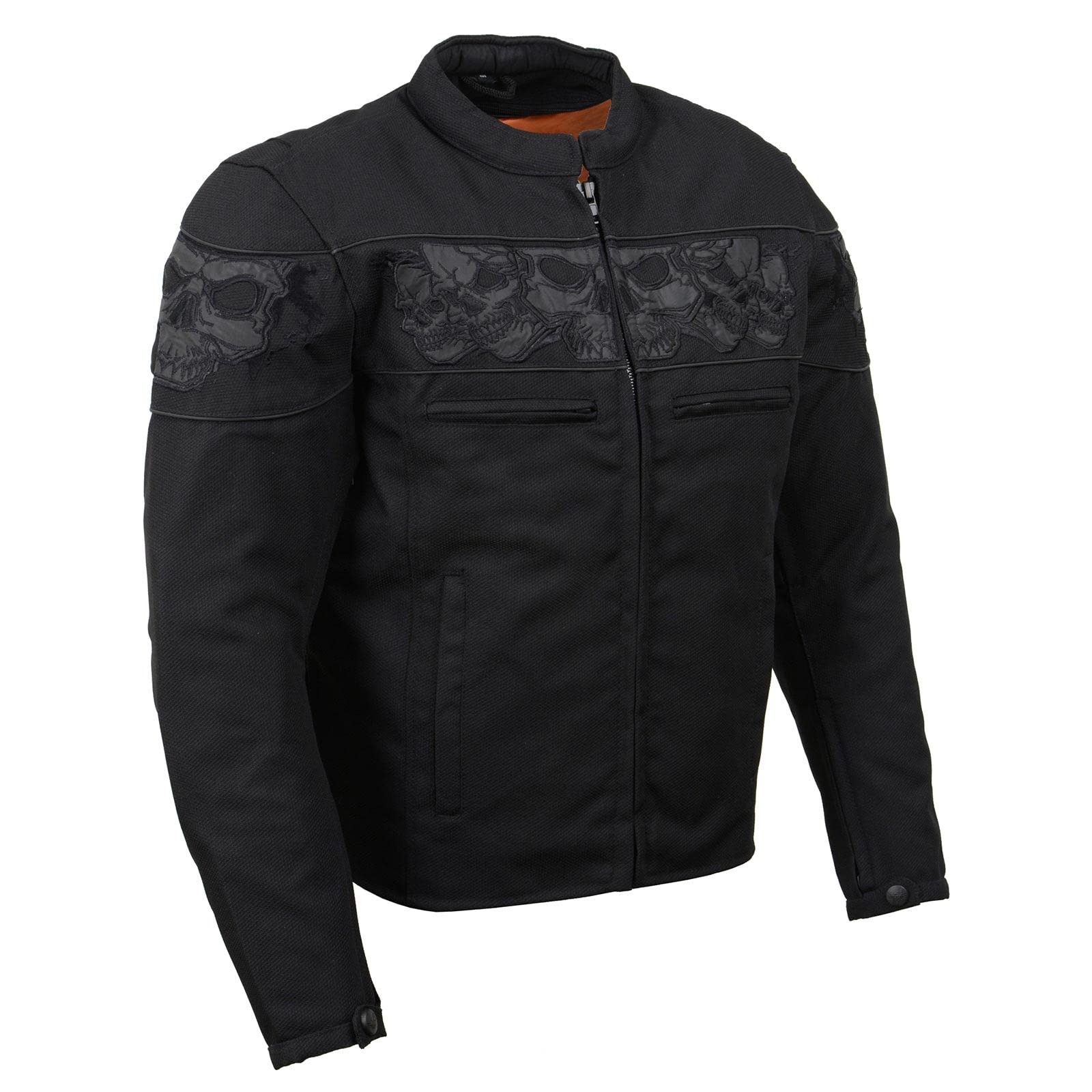 Milwaukee Leather MPM1730 Black Textile Motorcycle Jacket for Men - Durable Riding Gear for Harley, Cruiser & Street Bikes - Perfect for Commuting, Touring & Road Trips