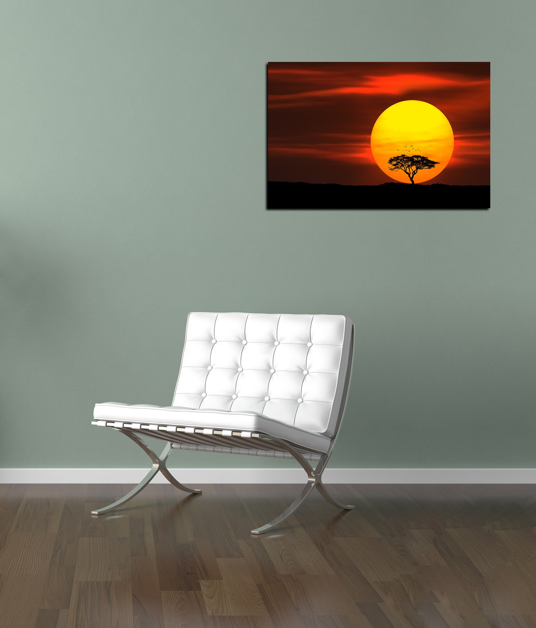 Circle of Life Canvas Wall Art - 26x40 Inch Inspirational Home Decor for Living Room, Bedroom & Office | Nature-Themed Painting for Modern Interior Design