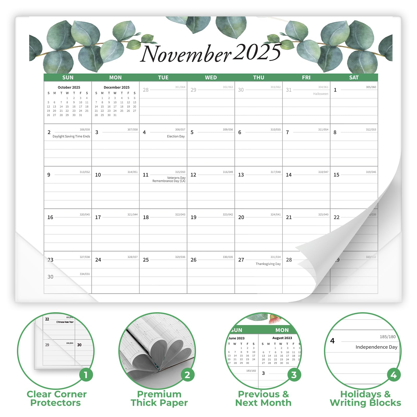 2025-2026 Magnetic Refrigerator Calendar - 18 Month Planner from Jan 2025 to June 2026, 15