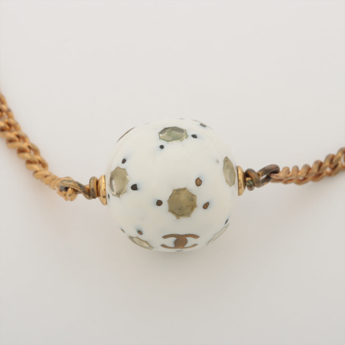 Chanel CC Logo Soccer Ball Charm Bracelet - Luxury Fashion Jewelry for Women | Perfect for Gifts, Parties & Everyday Wear