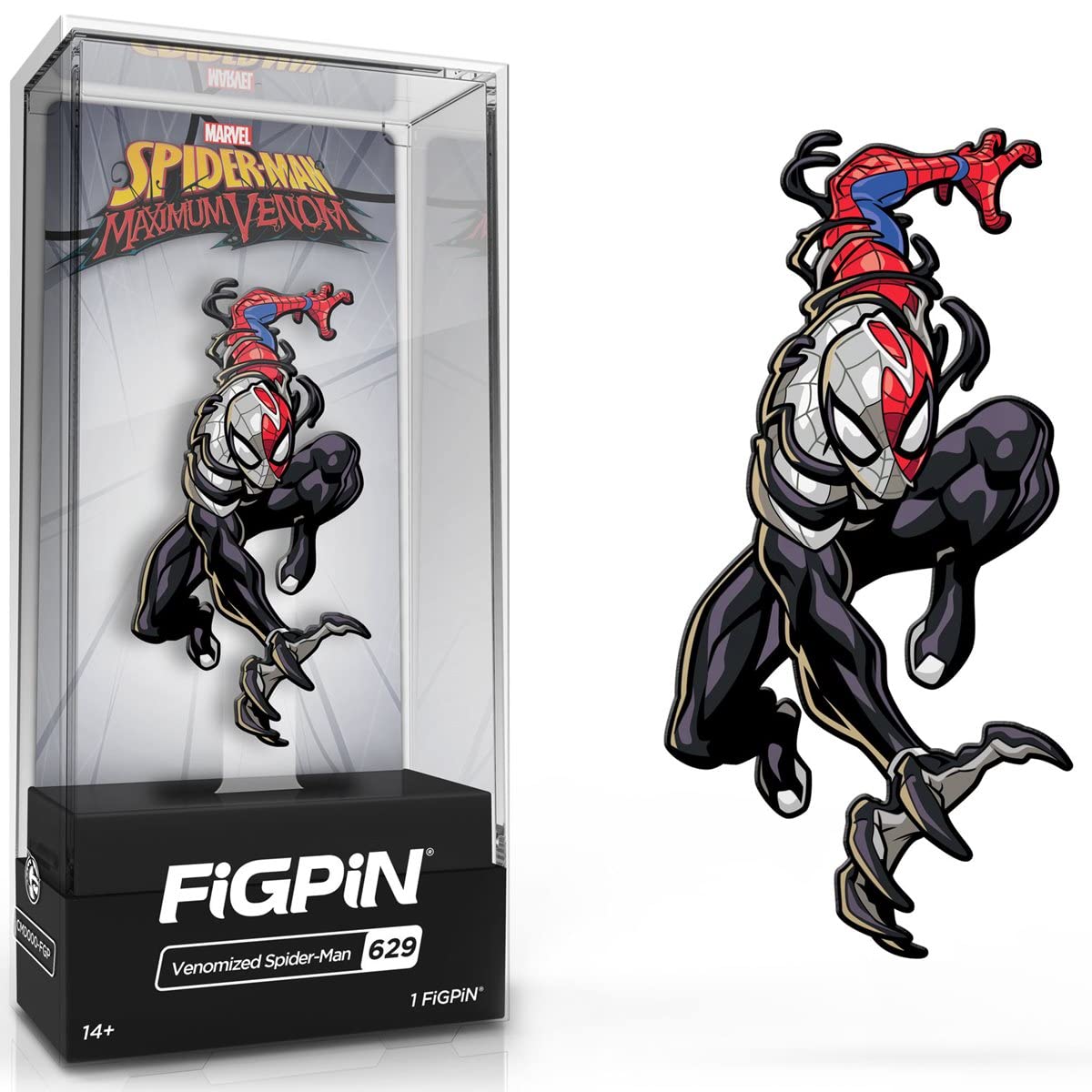FiGPiN Spider-Man: Maximum Venom - Venomized Spider-Man #629 Collectible Pin | Marvel Superhero Merchandise for Fans, Gifts & Display
