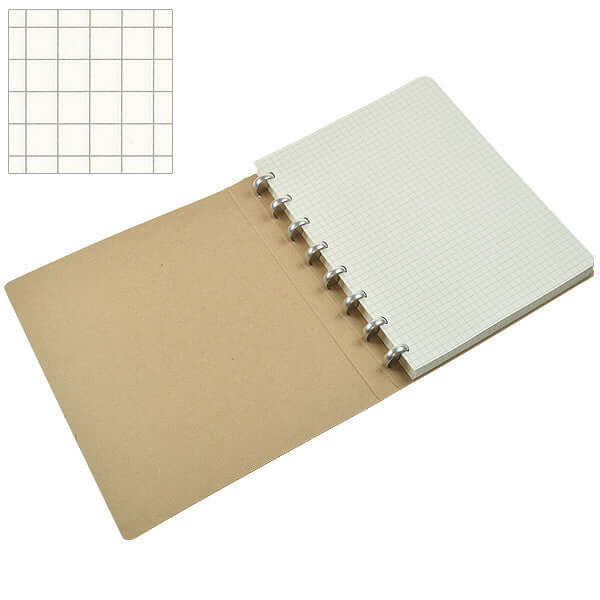 Atoma Alain Berteau Disc Bound Refillable Notebook 165 x 210mm - Customizable Planner for Office, School & Creative Projects - Premium A5 Notebook for Professionals & Students