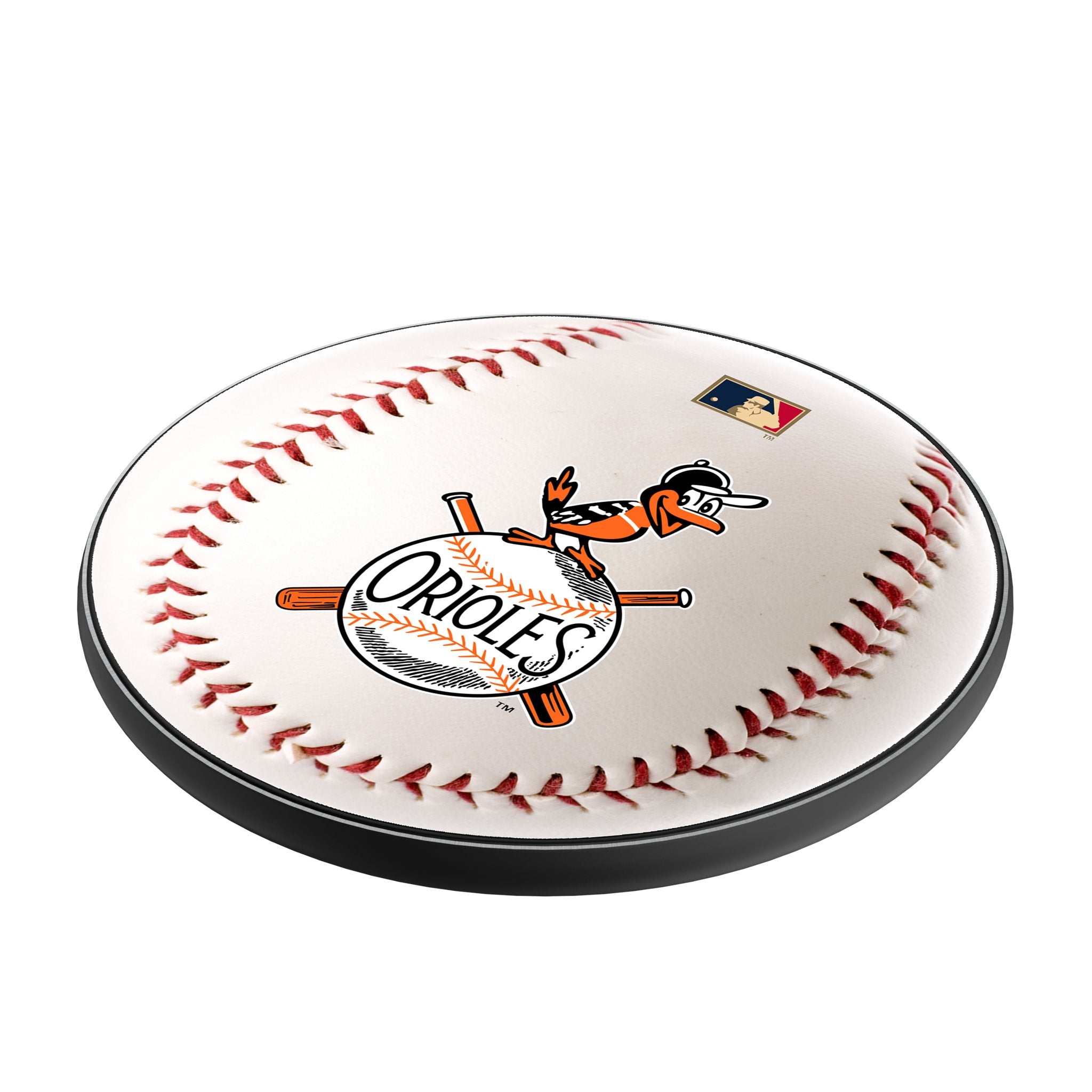Baltimore Orioles 1954-1963 Cooperstown Collection 15W Fast Wireless Charger - Vintage MLB Baseball Fan Gift for Home & Office Desk Charging Station