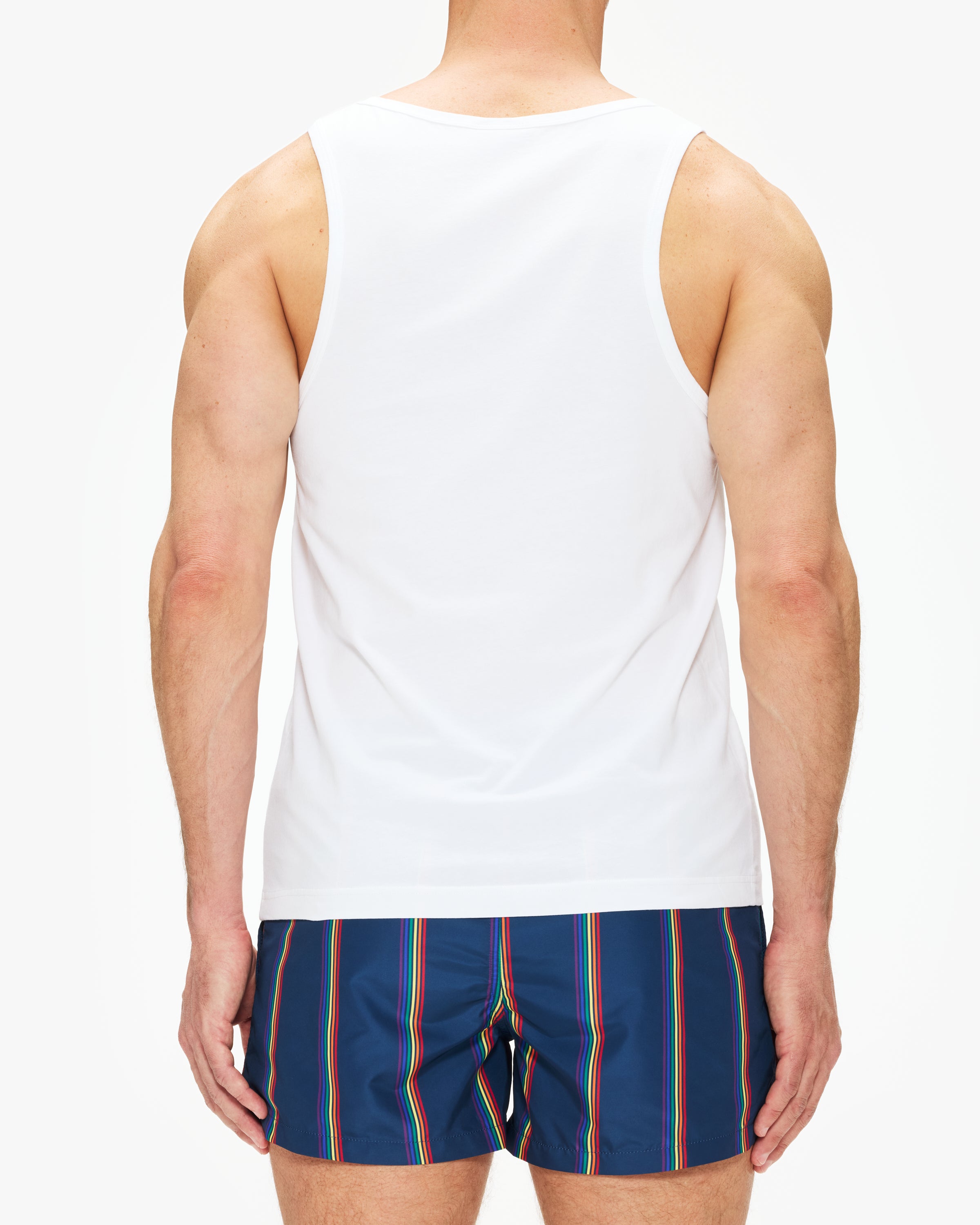 Ron Dorff Pride Organic Cotton Tank Top for Men - Soft Breathable Sleeveless Shirt for Gym, Running & Summer Outfits