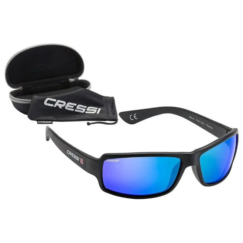 Cressi Ninja Floating Sunglasses - Polarized UV Protection Swim Goggles for Snorkeling, Diving & Water Sports