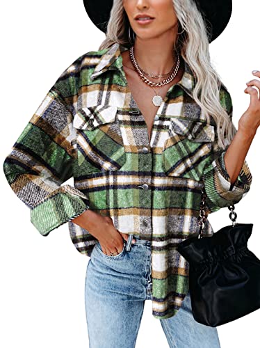 Plaid Print Green