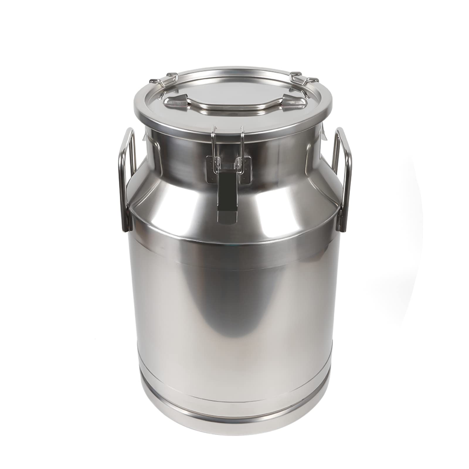 50L Heavy Duty Stainless Steel Milk Can with Sealed Lid - Multi-Purpose Wine, Milk & Beverage Storage Pail - Ideal for Home Brewing, Farm Use & Commercial Food Service