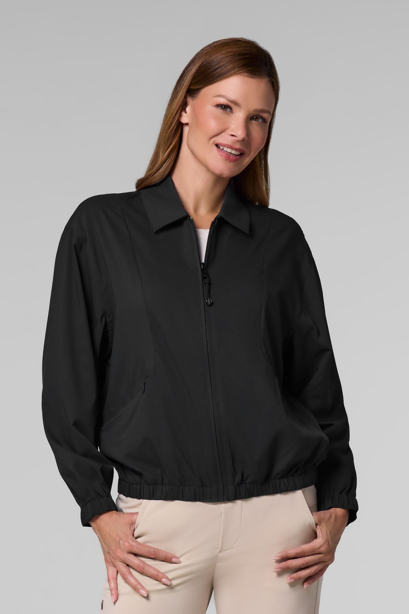 Women's Lightweight Waterproof Windbreaker Jacket for Travel & Outdoor Activities | Black | Perfect for Hiking, Running & Casual Wear