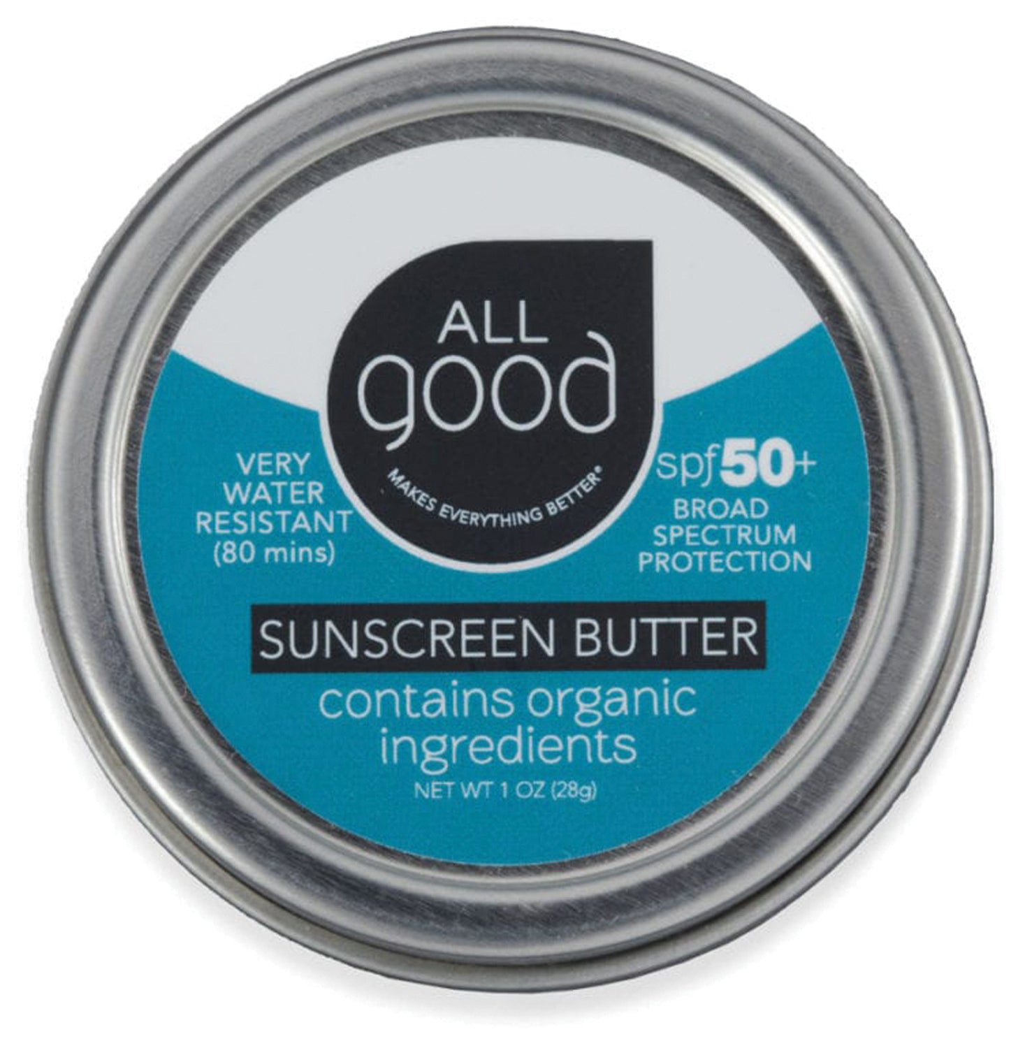 All Good Tinted Sunscreen Butter SPF 50 | Natural Mineral Sun Protection with Lightweight Tint | Perfect for Daily Use, Beach Days & Outdoor Activities