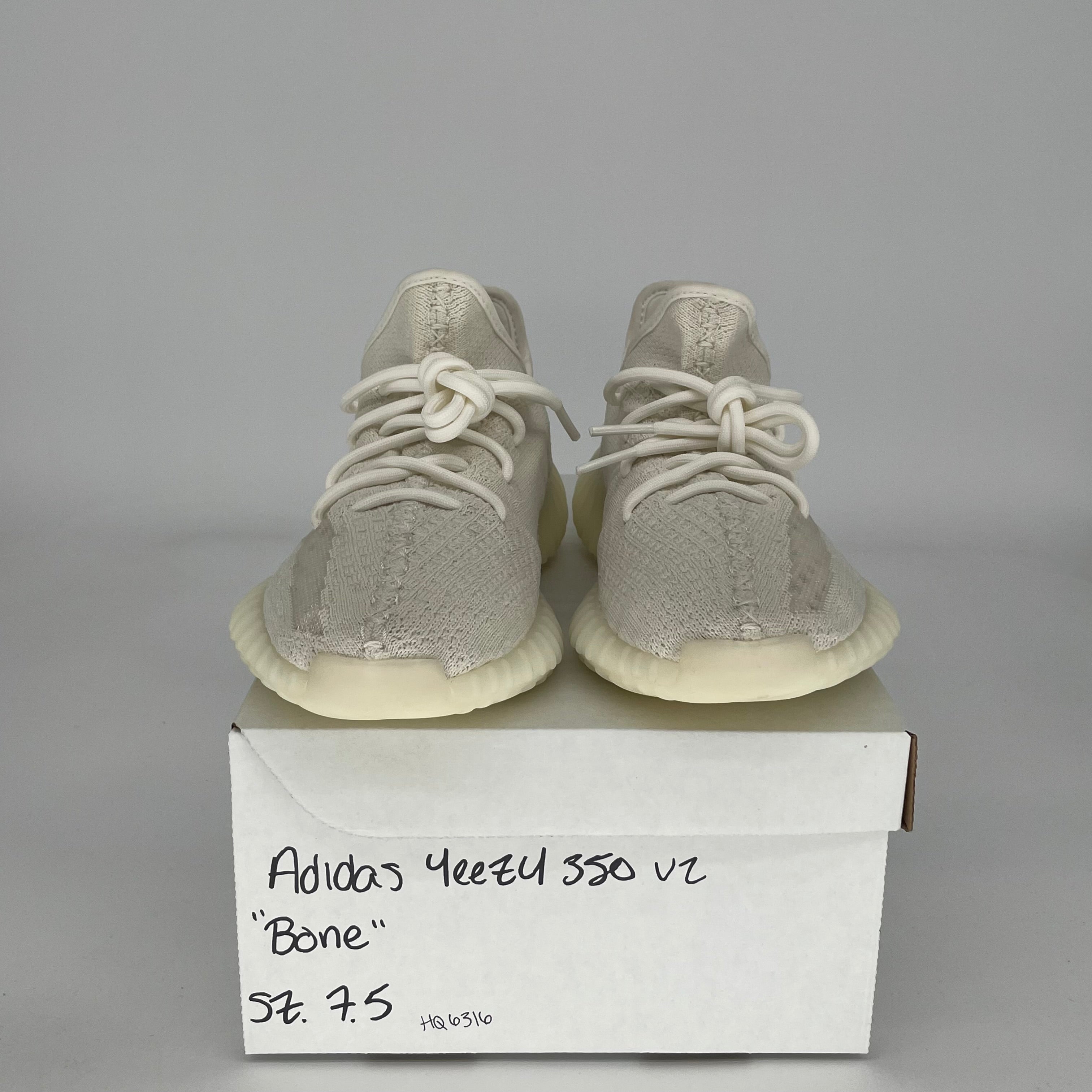 Adidas Yeezy Boost 350 V2 'Bone' - Men's Size 7.5 (HQ6316) | Comfortable Running Shoes for Casual Wear & Street Style