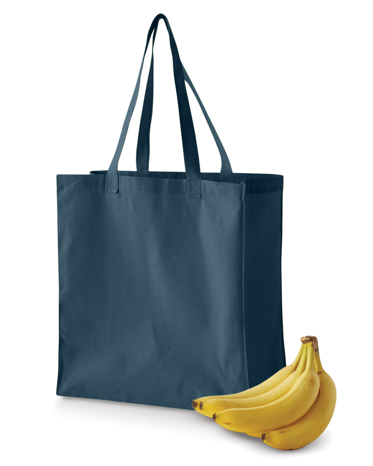 BAGedge BE055 6 oz. Eco-Friendly Canvas Grocery Tote Bag - Reusable Shopping Tote for Groceries, Farmers Market & Beach Trips