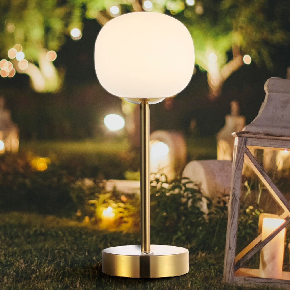 Modern Minimalist Iron Rechargeable LED Table Lamp - 12.25