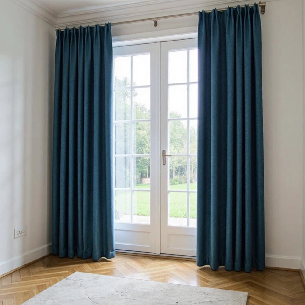 Custom Blackout Linen Curtains for Bedroom & Living Room - Thermal Insulated Window Drapes with Noise Reduction - Perfect for Home, Office, and Nursery Decor