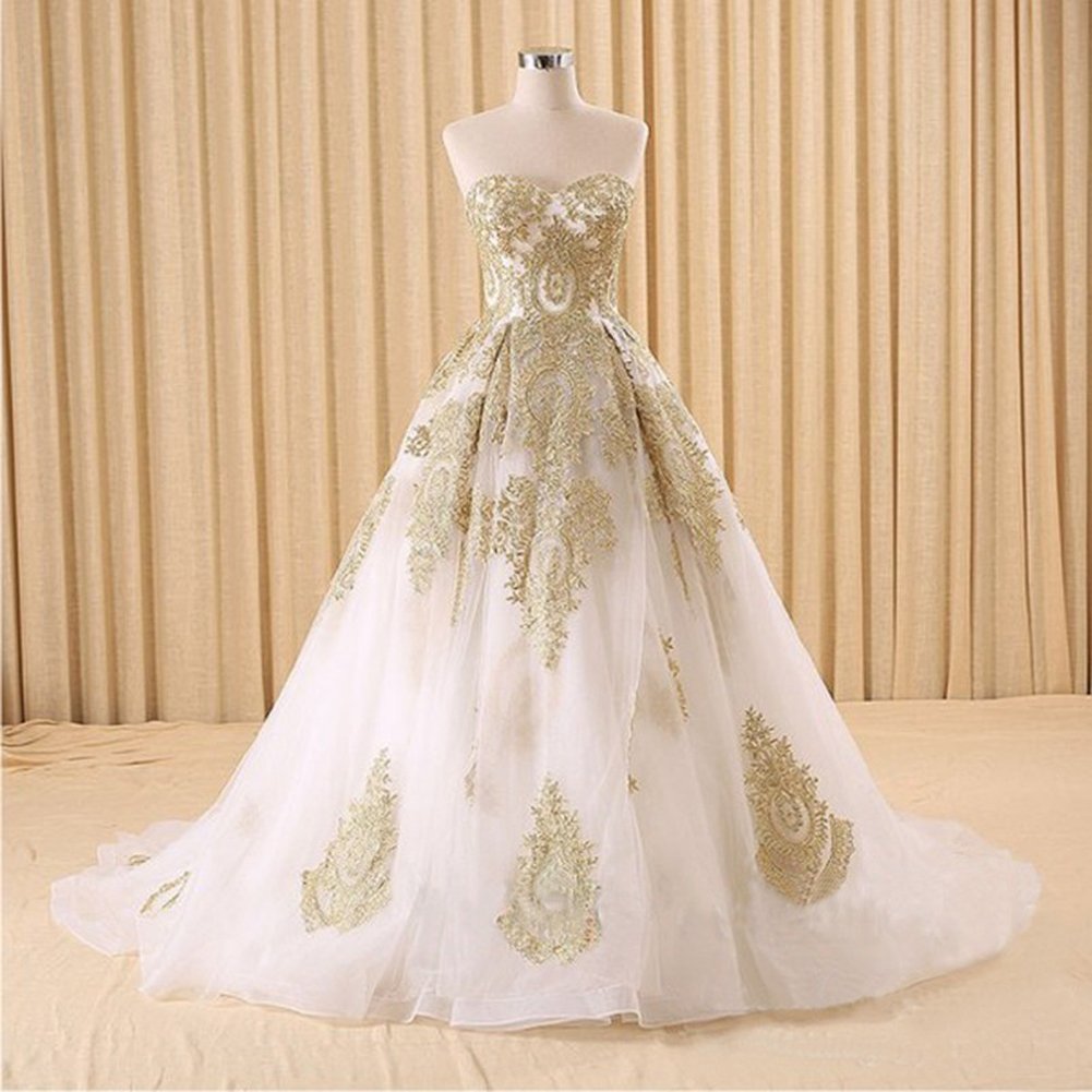 Kivary® Elegant Lace Ball Gown - Long Corset Sweetheart Tulle Prom Dress for Wedding & Evening Events | Perfect for Formal Dances, Bridal Parties & Special Occasions