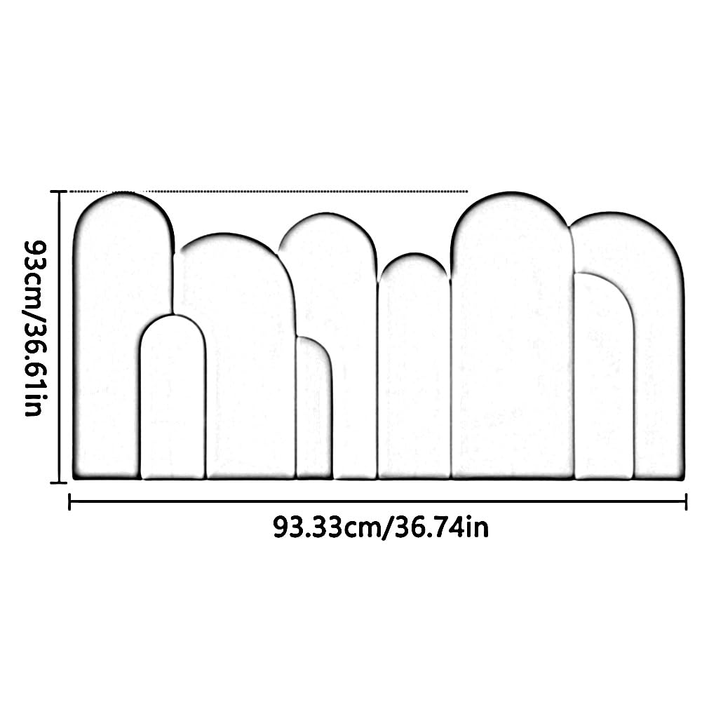 3D Anti-Collision Wall Padding for Kids - Self-Adhesive Waterproof Safety Bumper for Nursery & Bedroom - 200x93cm (78.74x36.61in) Baby Proofing Corner Protector - Perfect for Toddler Play Areas, Daycare Centers and Home Childproofing