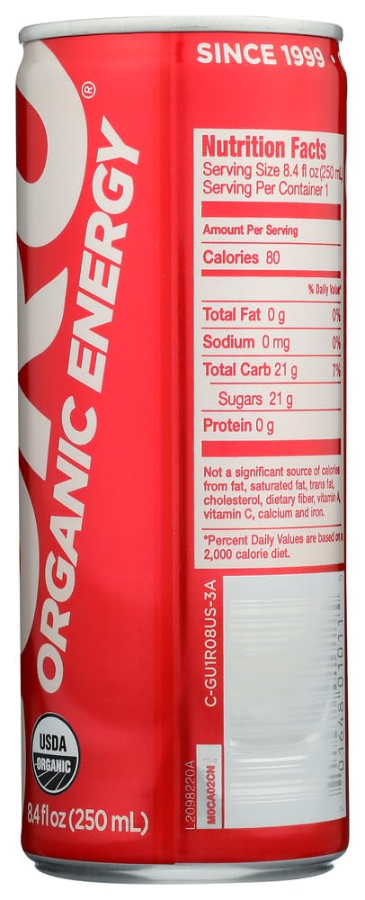 Guru Natural Energy Drink - Original Flavor - 8.4 fl.oz (Pack of 30) - Boost Energy & Focus for Workouts, Study & Daily Activities