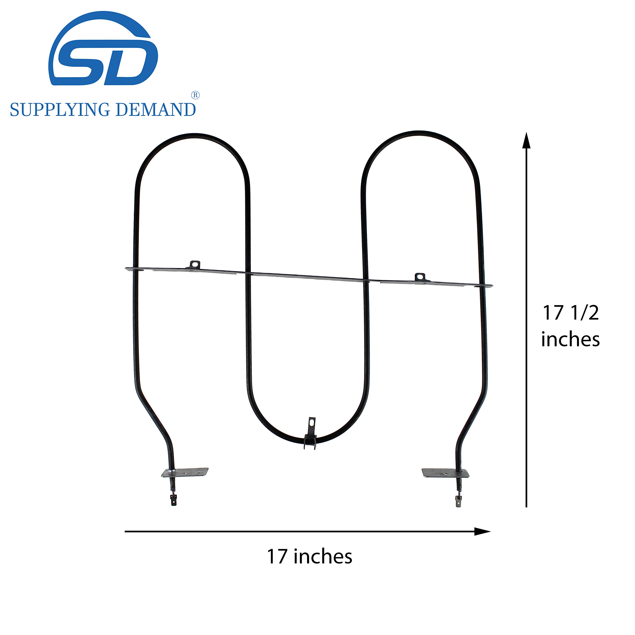 Supplying Demand 9760771 1201759 Electric Oven Broil Heating Element Replacement - Compatible with Major Oven Brands - Perfect for DIY Kitchen Appliance Repair & Home Maintenance