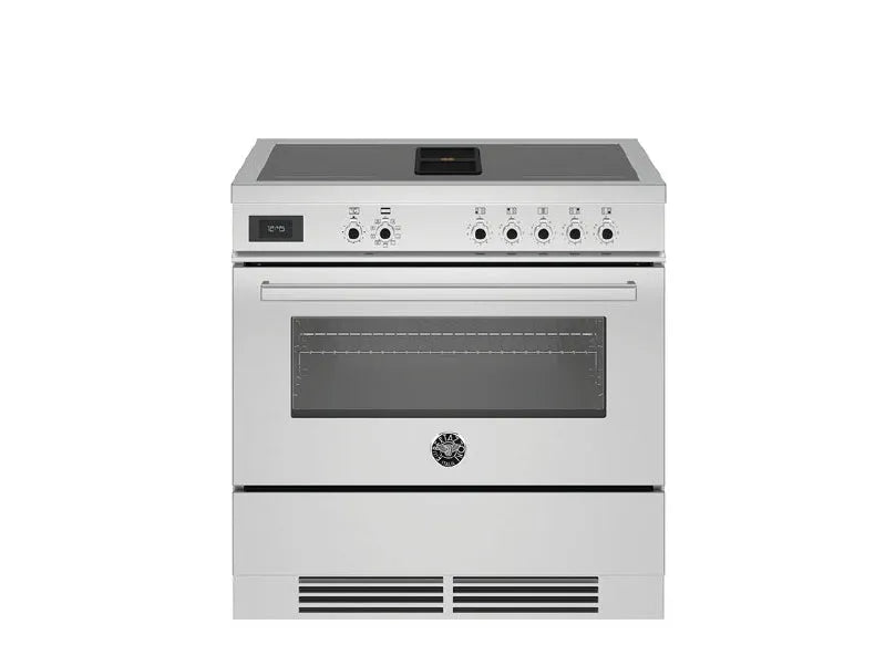 Bertazzoni Professional Series 90cm Induction Cooktop with Integrated Hood & Electronic Oven - Premium Italian Kitchen Appliance for Home Chefs & Cooking Enthusiasts