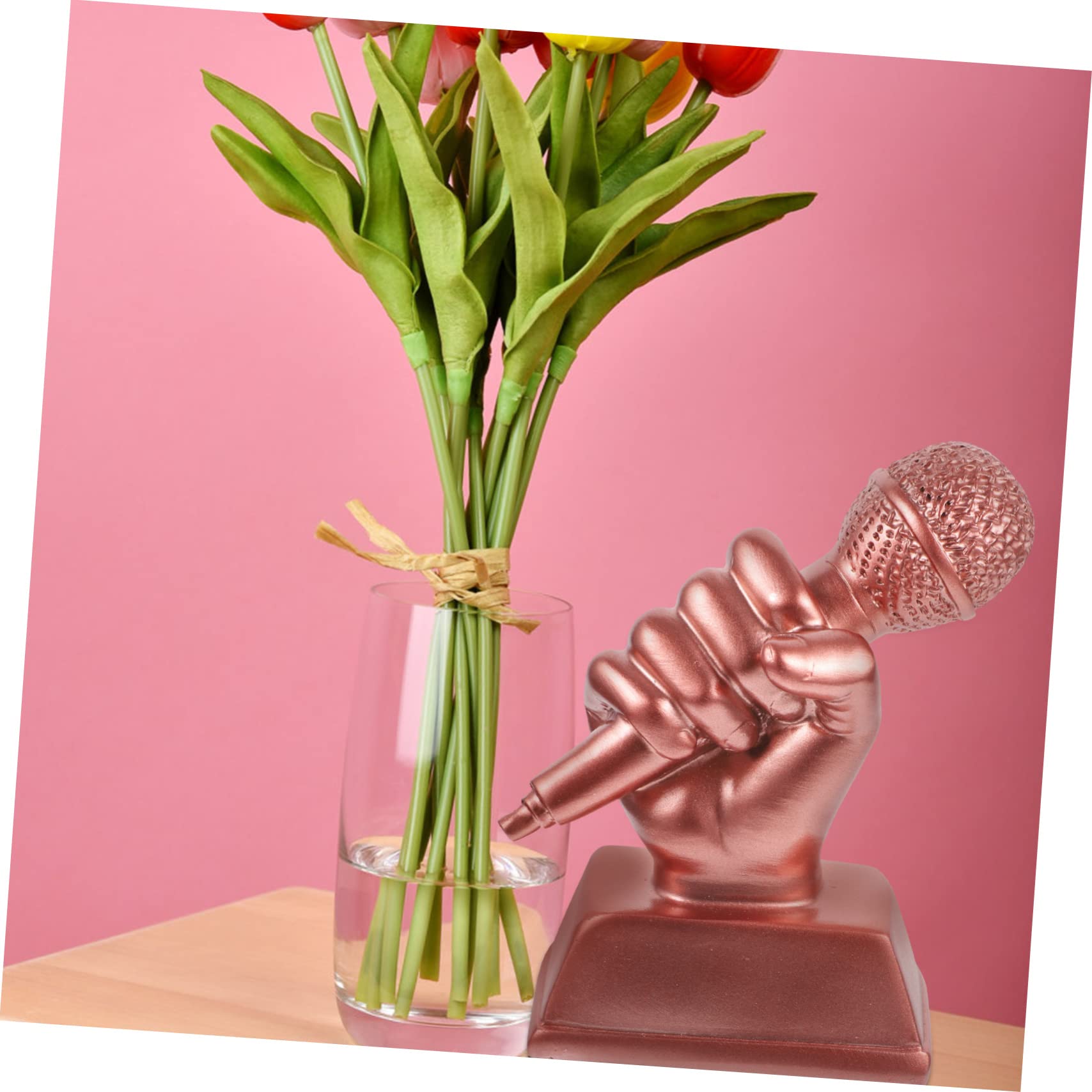 Yardwe Mini Trophy for Kids Party - Small Microphone Award Trophy for Children - Perfect for Birthday Celebrations, School Events & Sports Awards