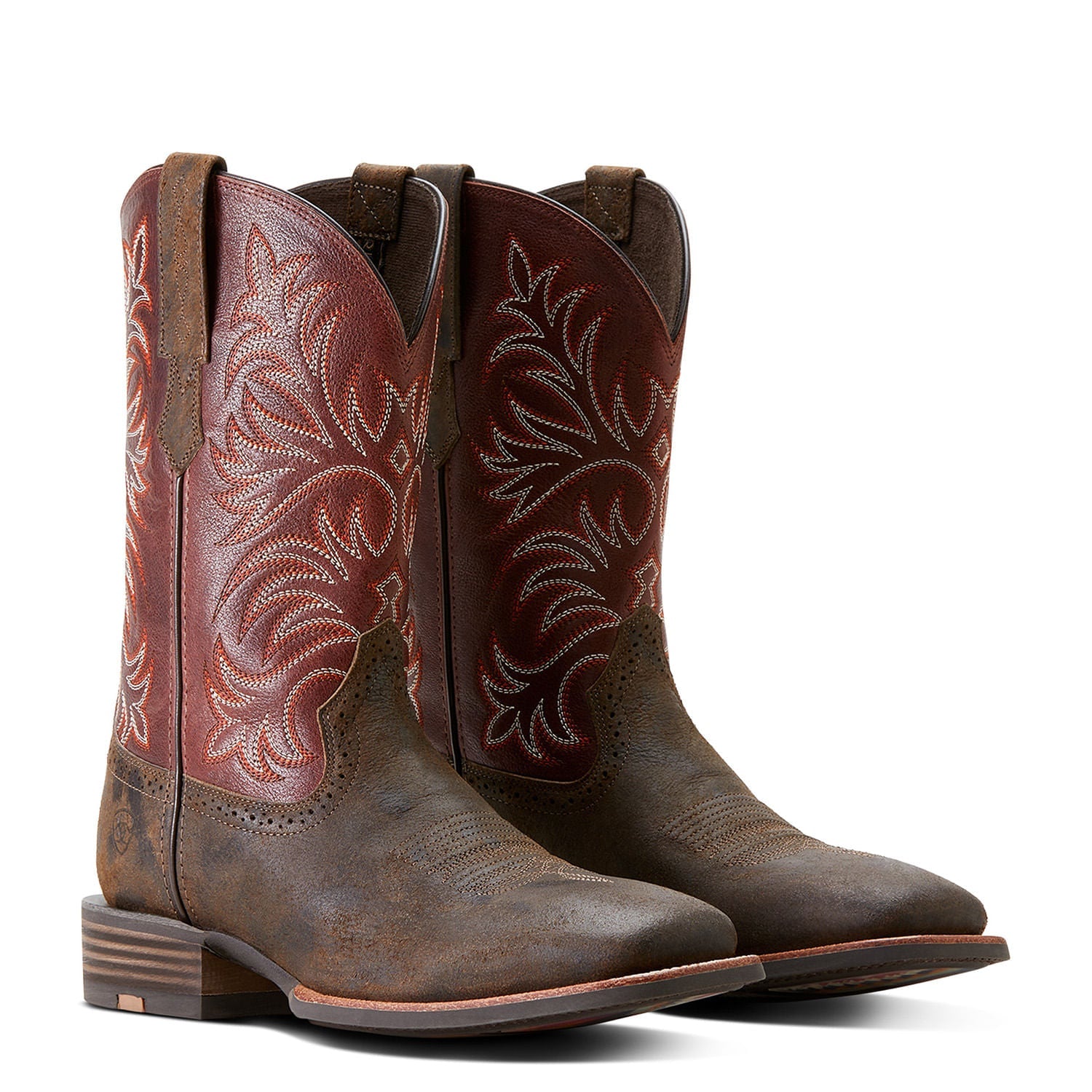 Ariat Men's Oakwood Western Boot - Durable Cowboy Boots for Riding, Work & Casual Wear | Comfortable & Stylish for Ranch, Rodeo & Everyday Use