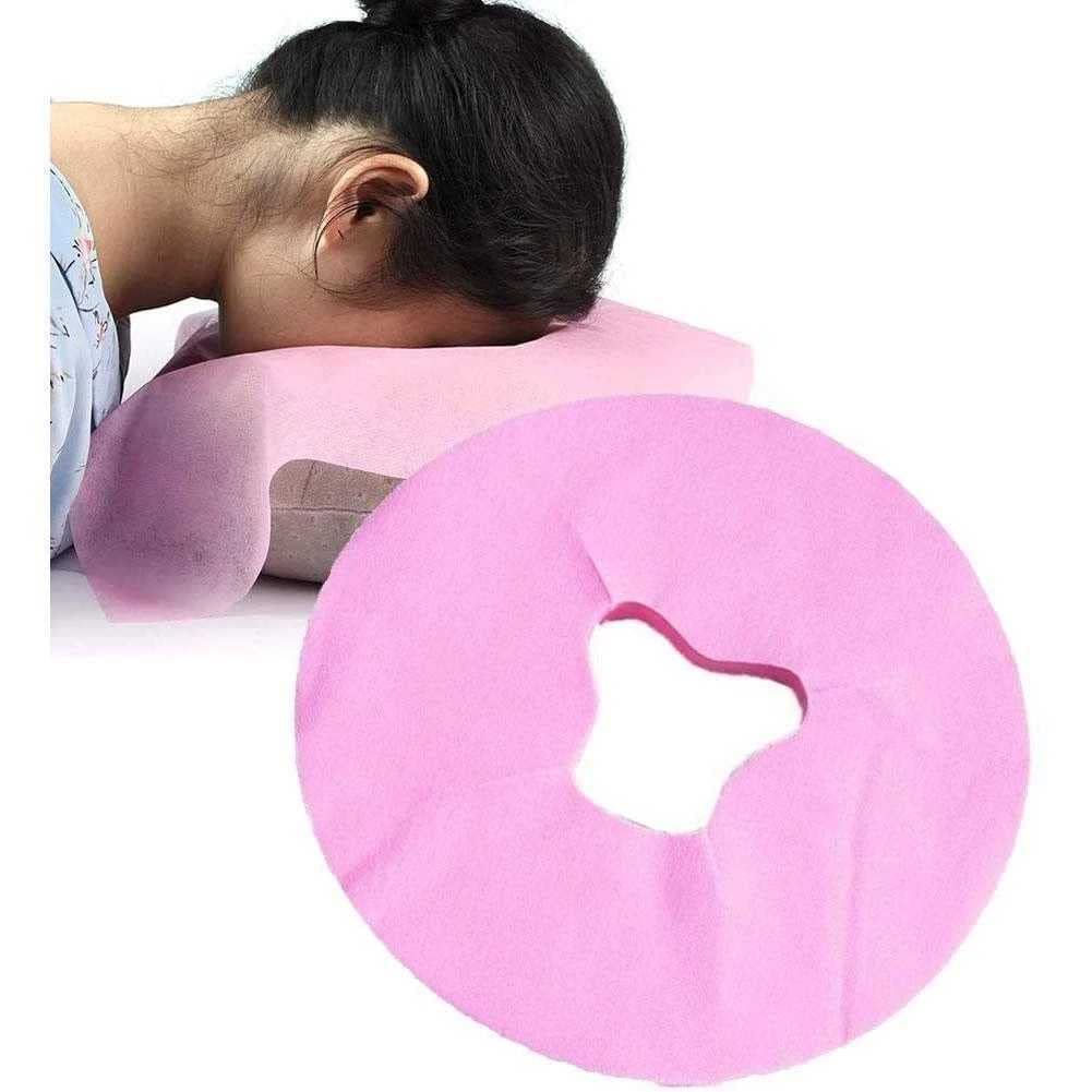 Disposable Face Cradle Covers for Massage Table - 100 Pack Ultra Soft Non-Sticking Breathable Headrest Covers for Massage Tables, Chairs & Spa Beds | Perfect for Massage Therapy, Facial Treatments & Spa Services