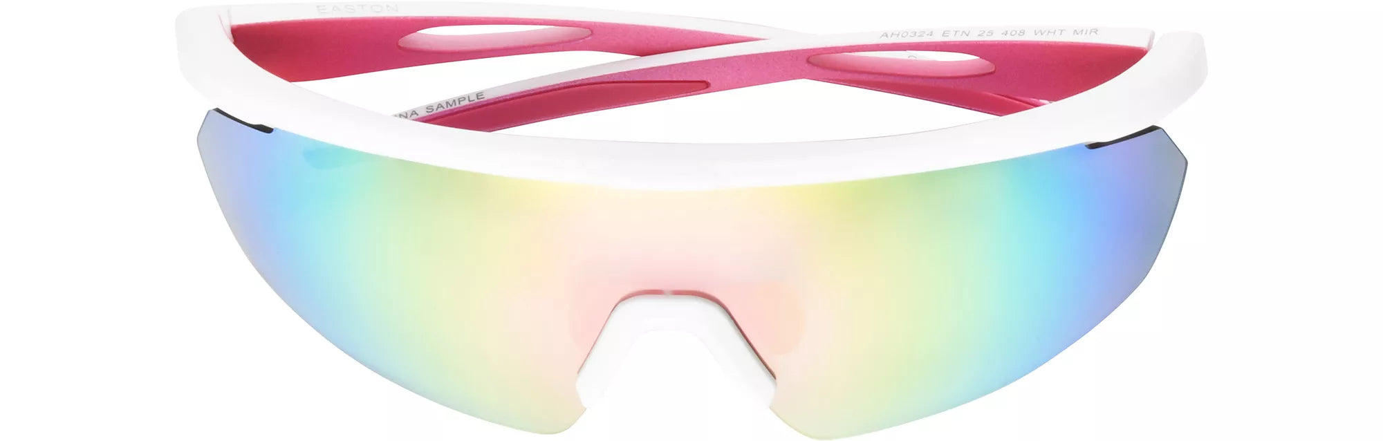 Easton 408 Half Rim Sport Shield Sunglasses for Men & Women - UV Protection, Lightweight & Durable for Running, Cycling, Fishing & Outdoor Activities