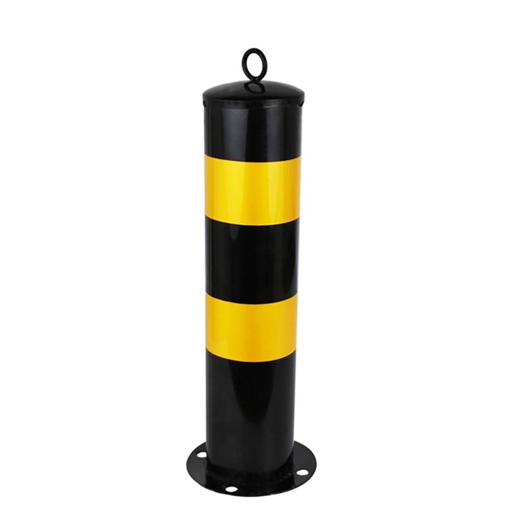 Foldable Parking Posts with Reflective Tape - Heavy Duty Driveway Barrier for Cars, Easy Install Street Parking Guard - Perfect for Home Driveways, Garages & Public Parking Lots