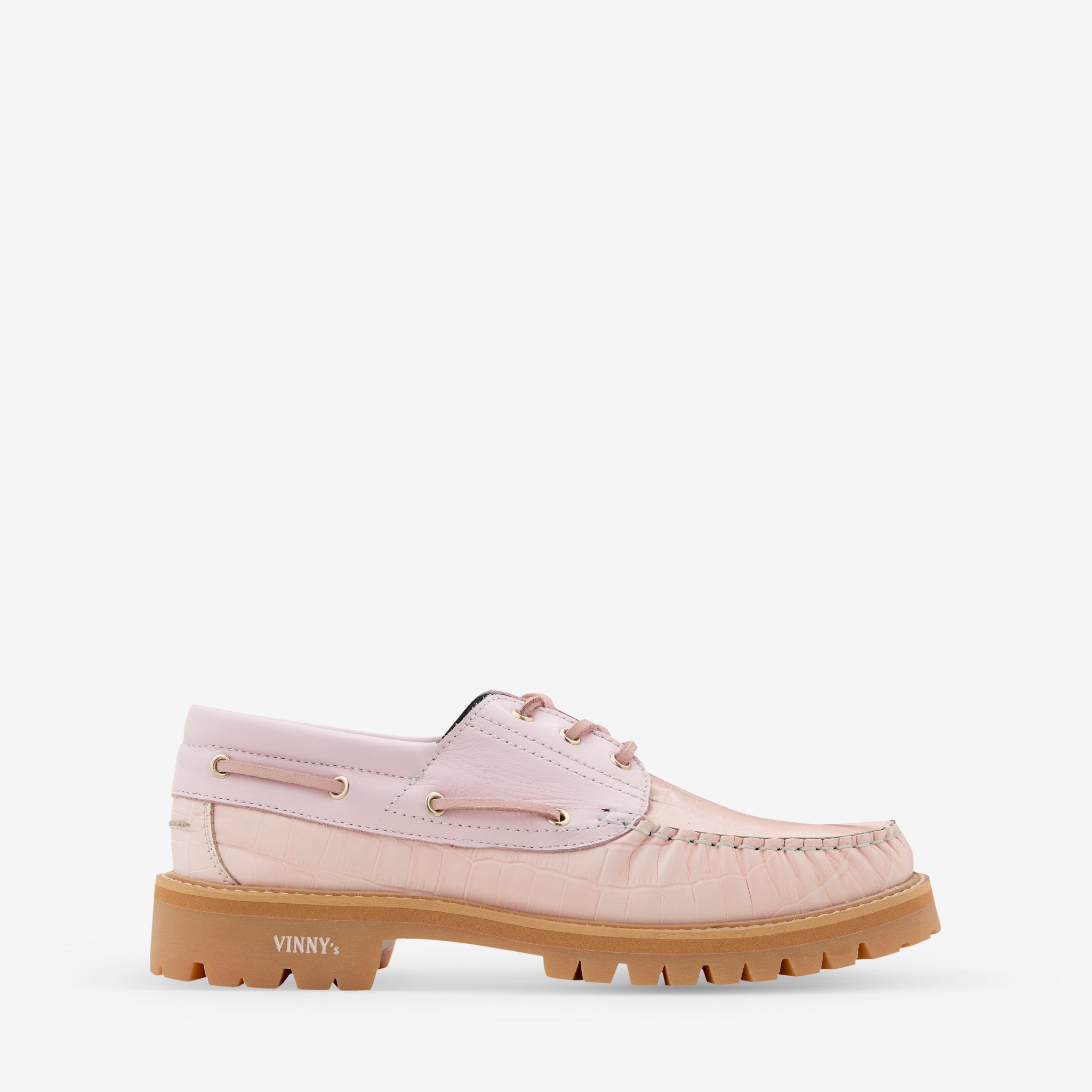 Aztec Two-Tone Boat Shoes for Men & Women - Comfortable Slip-On Casual Loafers in Pink - Perfect for Sailing, Walking & Summer Outfits