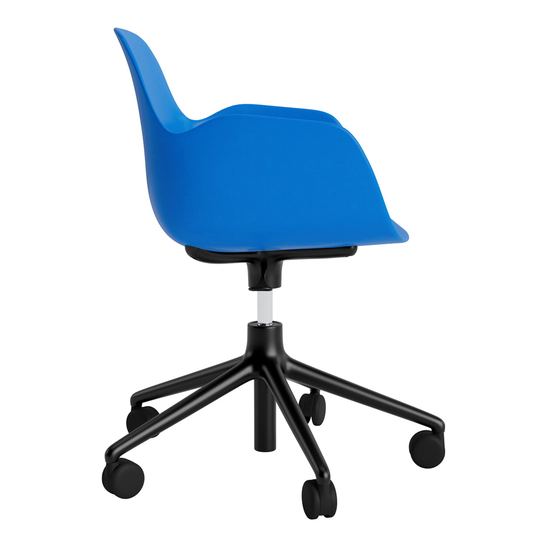 Modern Form Armchair with 5W Swivel Base & Gas Lift Mechanism - Ergonomic Office Chair for Home & Workspace Comfort