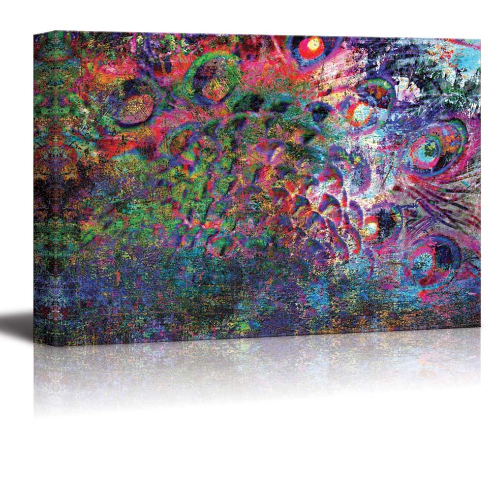Vibrant Abstract Canvas Wall Art - 32x48 Inches Modern Home Decor - Perfect for Living Room, Bedroom & Office Decor