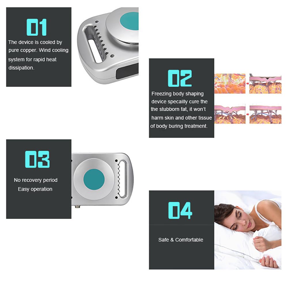 Freeze Fat Removal Machine - Portable Body Shaping & Slimming Device for Belly & Arms - Pain Relief & Weight Loss Belt - Home & Spa Use for Toning & Contouring