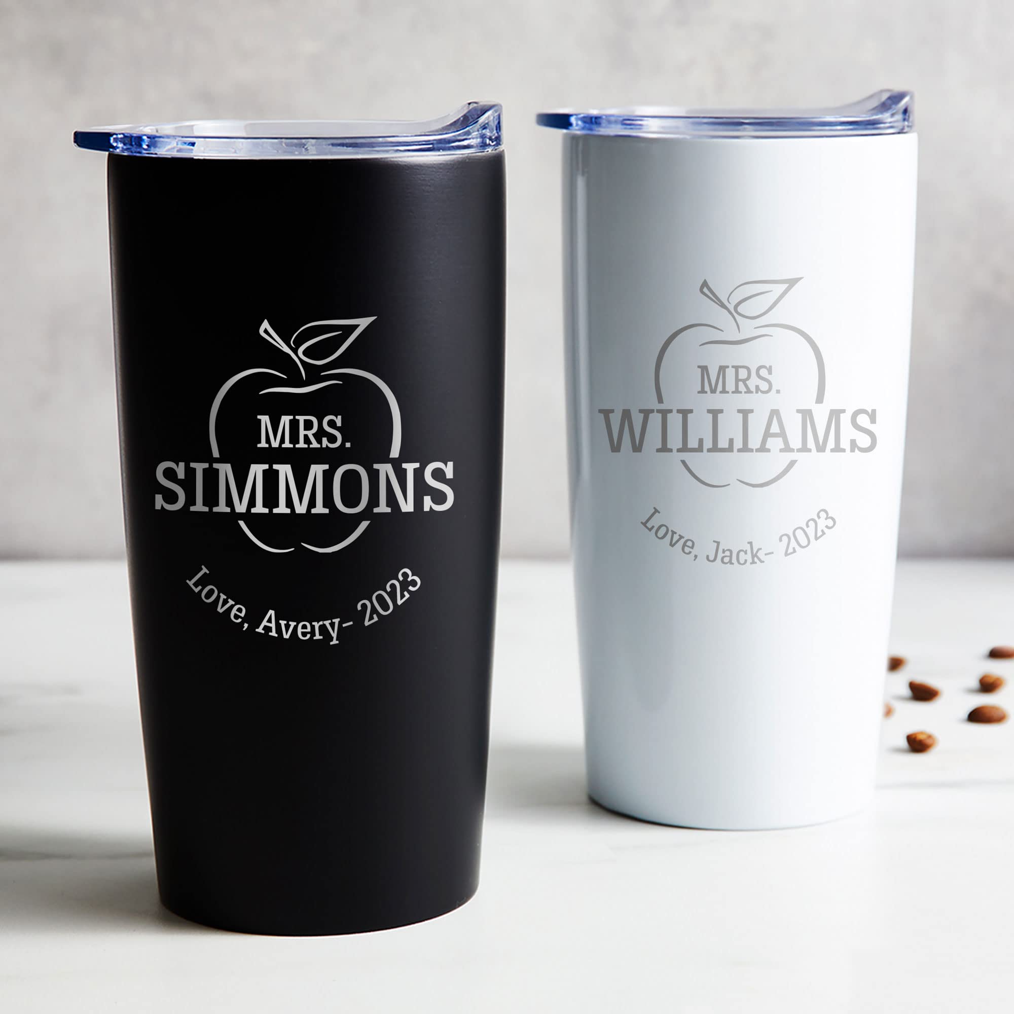 Personalized Teacher Tumbler - 20oz Engraved Coffee Mug for Women | Teacher Appreciation & End of Year Gifts | Perfect for Classroom & Travel