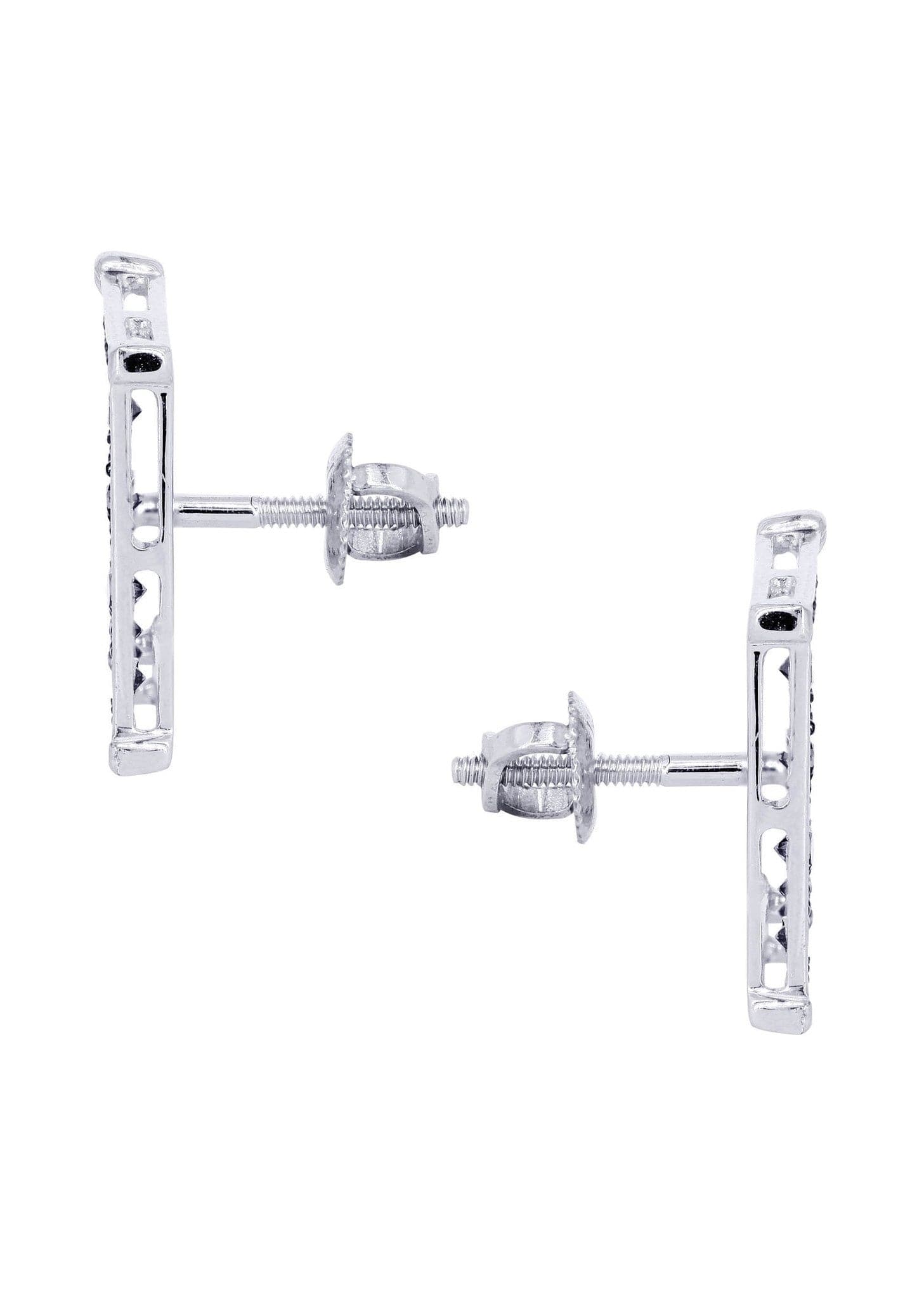 14K White Gold Diamond Earrings for Men - 0.61 Carat Stud Earrings | Perfect Gift for Anniversary, Birthday & Special Occasions