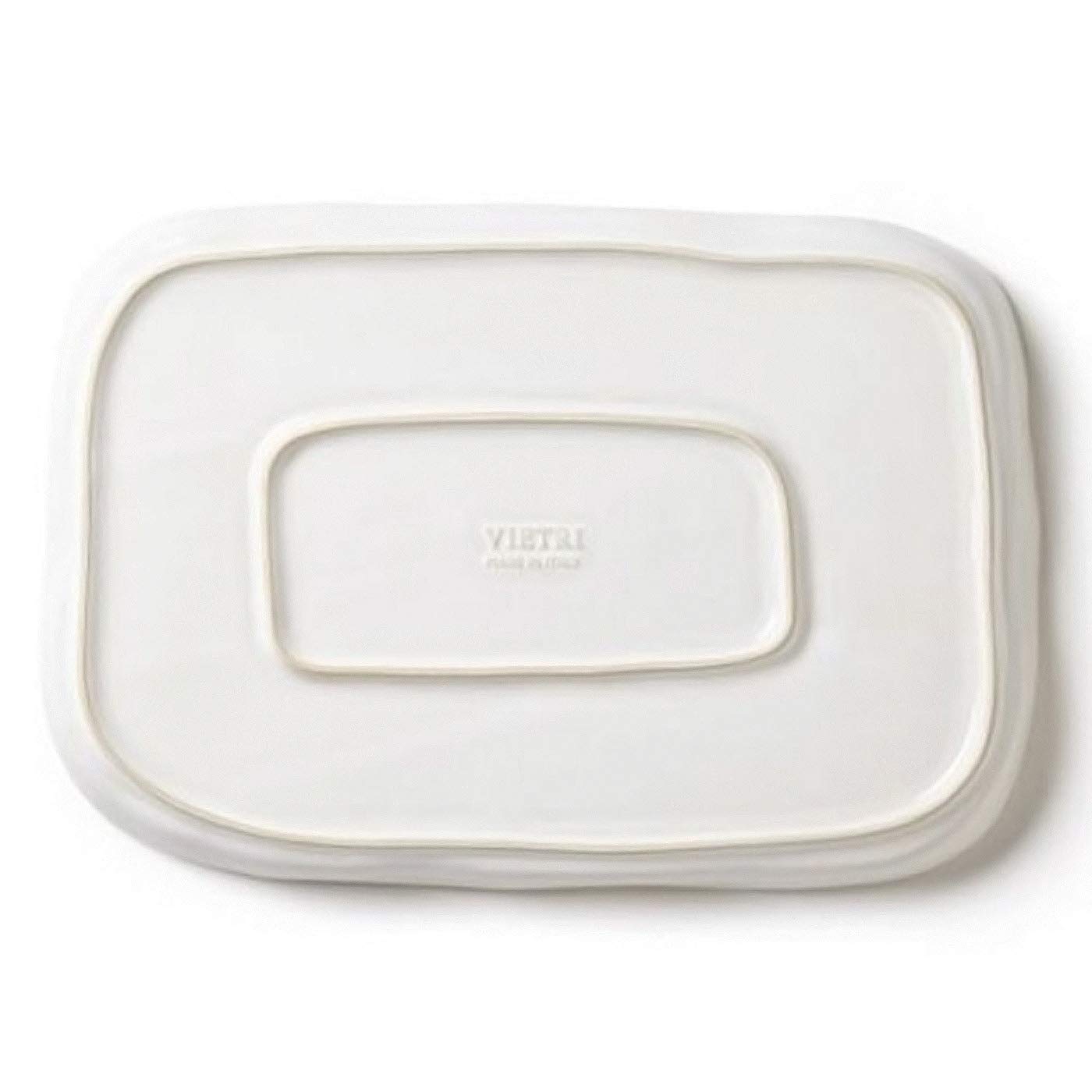 Vietri Forma Cloud Rectangular Platter - Premium Stoneware Serving Dish for Steak, Salad, Dessert, Seafood & Snacks | Elegant Dinnerware for Entertaining, Parties & Everyday Dining