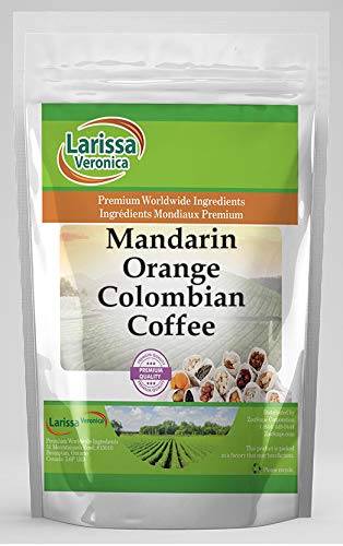 Premium Mandarin Orange Flavored Colombian Coffee Beans - Gourmet, Naturally Flavored, Whole Bean (16 oz, 3-Pack) - Perfect for Gift Giving, Office Brewing & After-Dinner Enjoyment