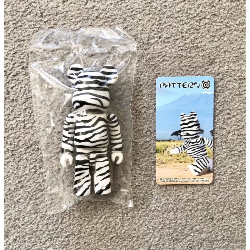 Bearbrick Series 27 PATTERN Zebra 100% Collectible Vinyl Art Toy - Perfect for Display, Gifts & Anime Fans Collection