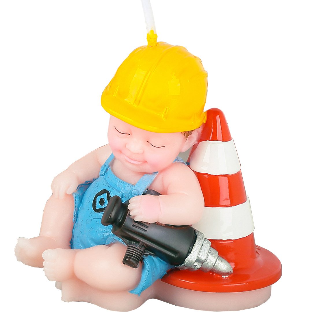 Kids Birthday Party Candles - Fun Engineering Themed Birthday Candles for Children's Cake Decorations | Perfect for Birthday Celebrations, DIY Cake Toppers & Special Occasions