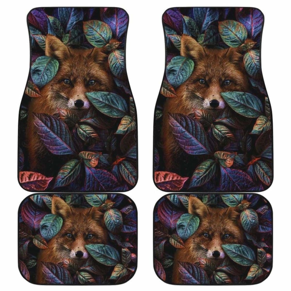 Premium Art Fox Nature Car Floor Mats - Non-Slip, Custom Fit, All-Weather Protection - Perfect Gift for Car Enthusiasts & Nature Lovers (Great for SUVs, Sedans, and Outdoor Adventures)