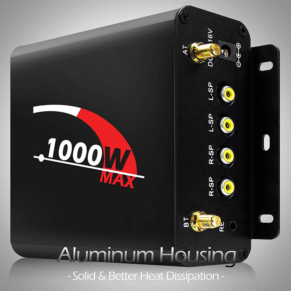 Aileap 1000W 4 Channel Waterproof Bluetooth Motorcycle Amplifier & Speaker System with FM Radio - 4