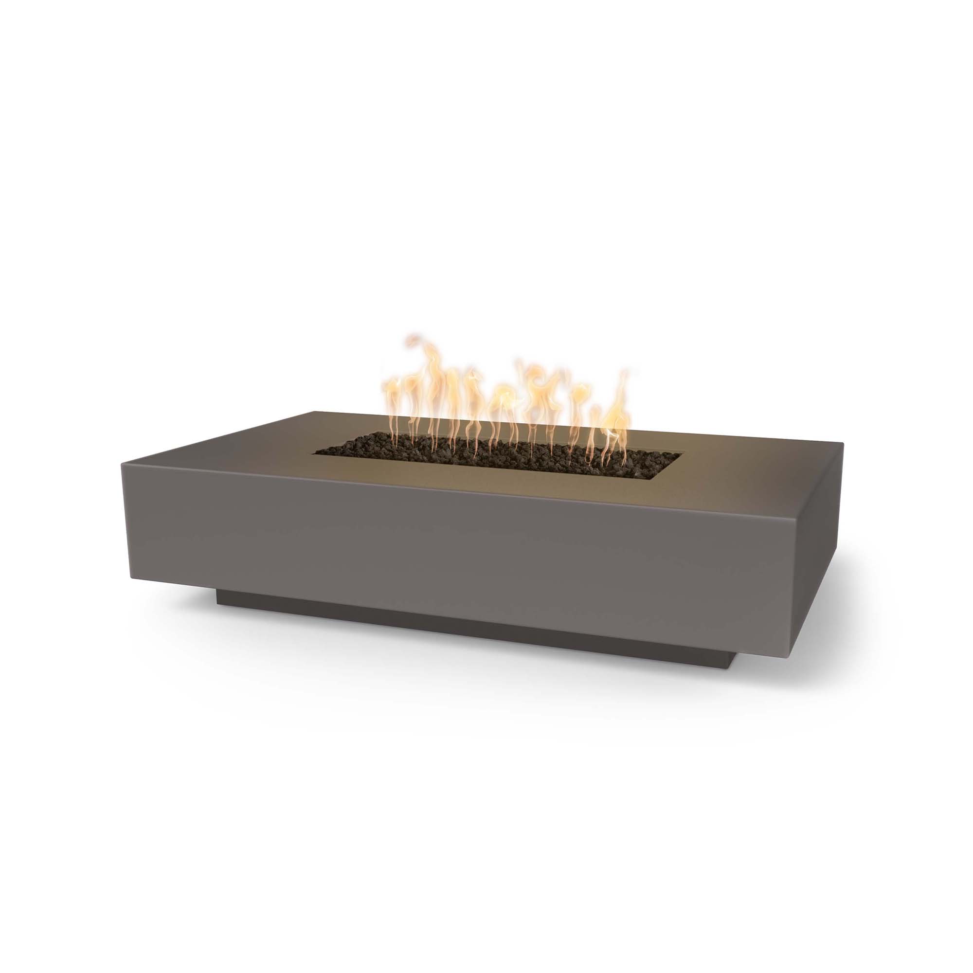Premium GFRC Concrete Outdoor Fire Pit - Modern Linear Design for Patio, Backyard & Garden - Durable & Weather-Resistant for Year-Round Use