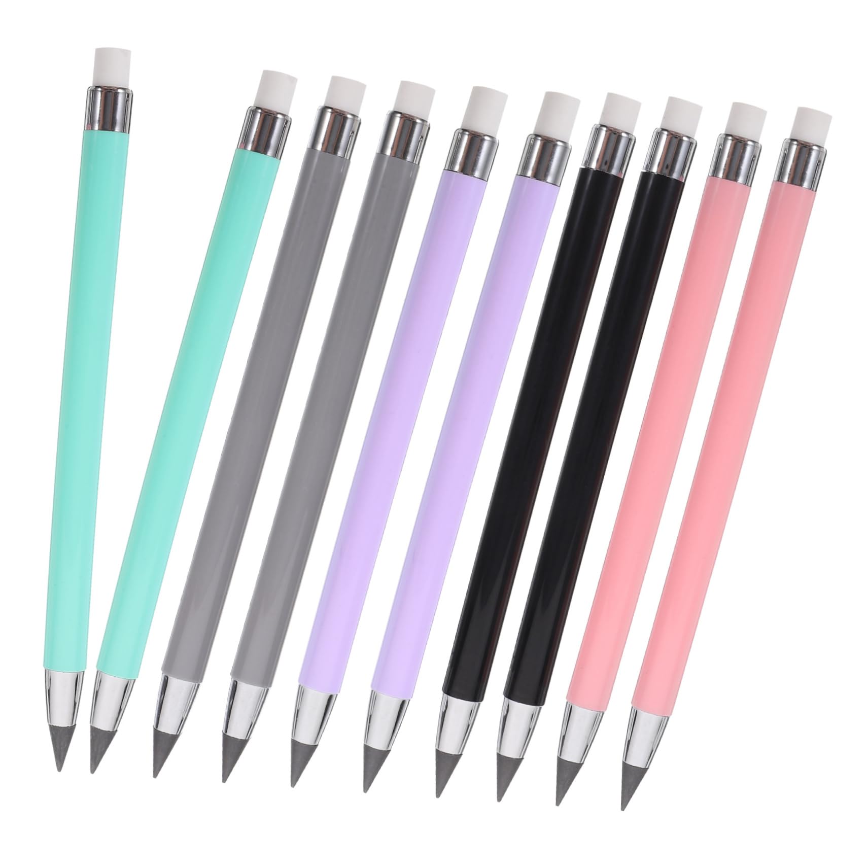 VILLCASE 3 Sets No Sharpening Everlasting Pencils with Erasers - 10pcs x 3 Pack for Artists, Students & Teens - Perfect for Sketching, Drawing & School Projects