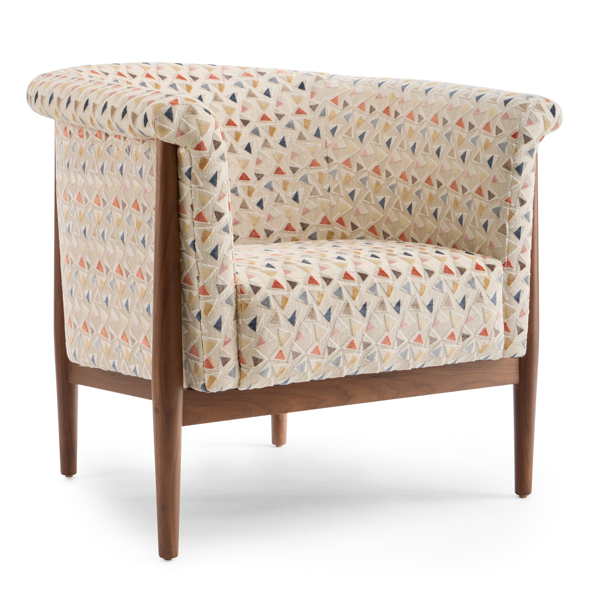 Walnut Grove Chair - Solid Wood Dining Chair with Upholstered Seat - Perfect for Kitchen, Dining Room & Home Office