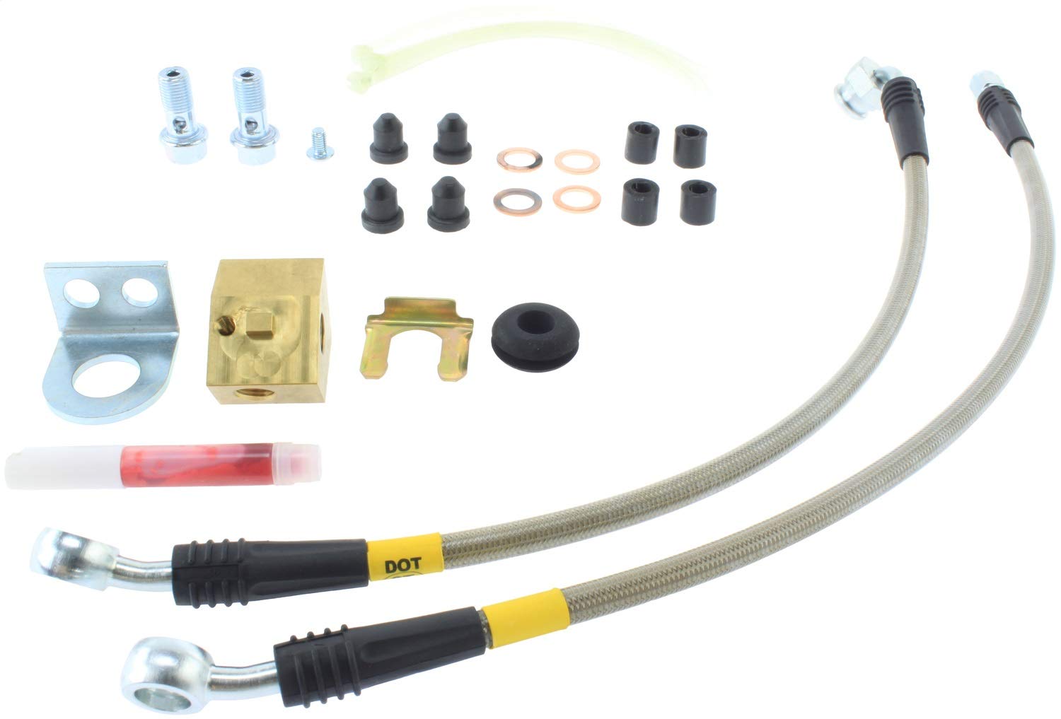 Stoptech 950.58501 Stainless Steel Brake Line Kit - High Performance Brake Upgrade for Cars, Trucks & SUVs | Perfect for Racing, Off-Road & Daily Driving