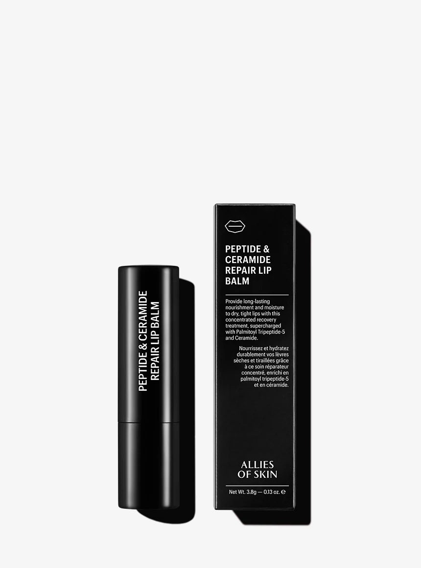 Peptide & Ceramide Repair Lip Balm for Dry, Chapped Lips - Hydrating & Nourishing Lip Care for Winter & Cold Weather