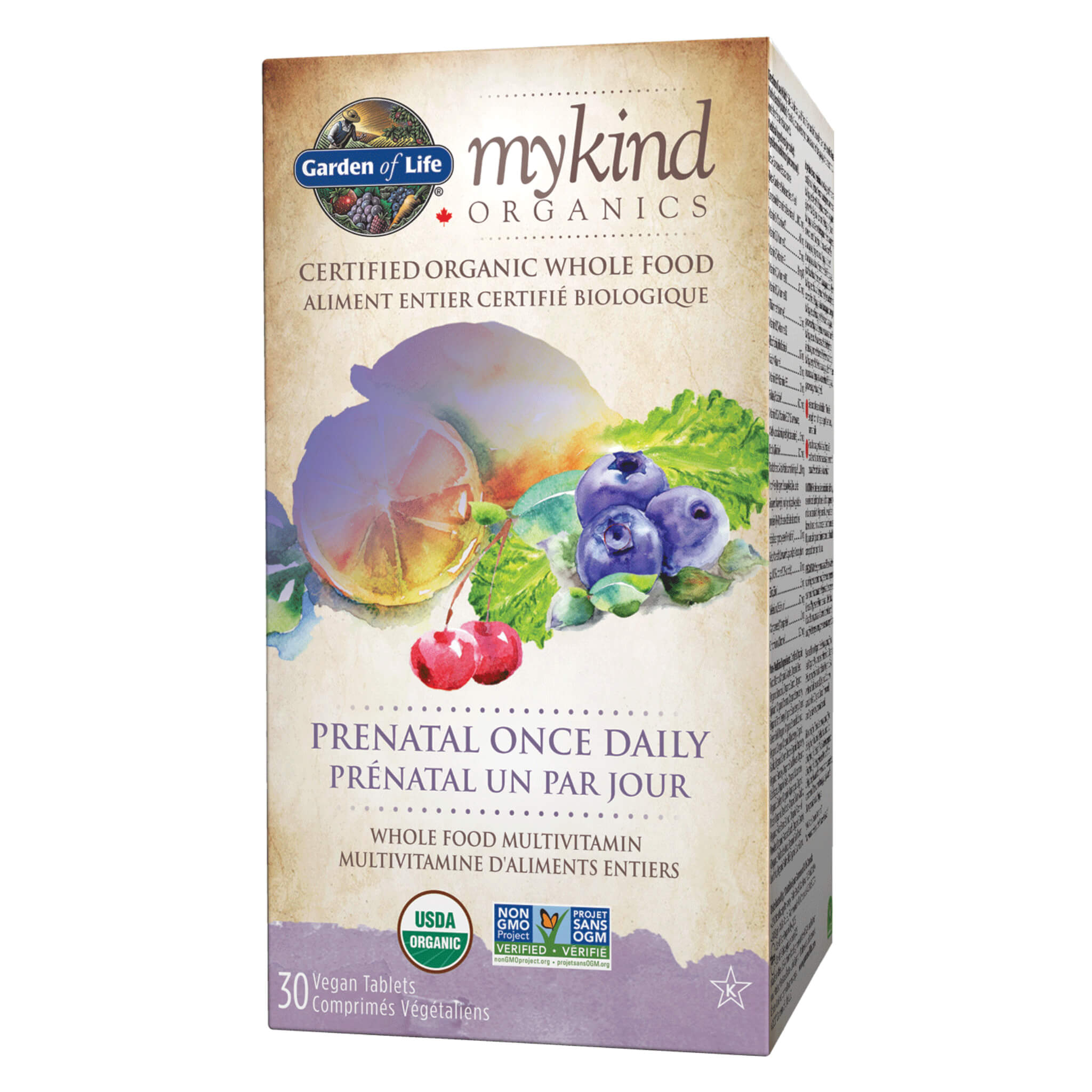 mykind Organics Prenatal Once Daily Multivitamin - Organic Whole Food Prenatal Vitamins for Women, Vegan & Non-GMO - Supports Healthy Pregnancy & Baby Development - Perfect for Daily Prenatal Nutrition