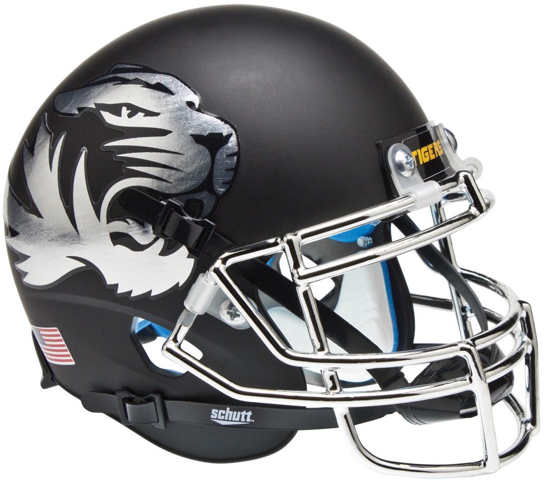 Schutt NCAA Missouri Tigers Replica XP Football Helmet - Authentic College Football Gear for Fans, Players & Collectors - Perfect for Game Day, Tailgating & Sports Memorabilia Displays