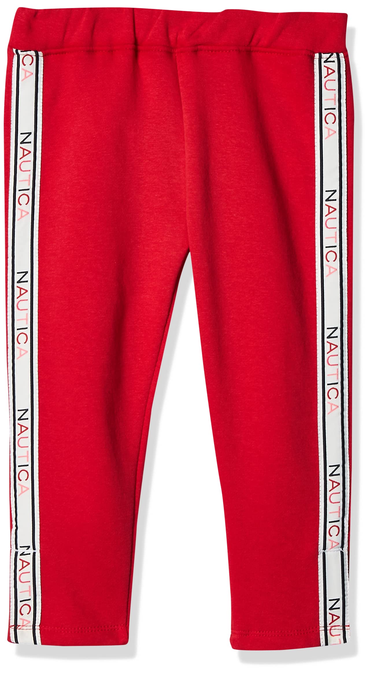 Nautica Girls' Fleece Jogger Sweatpants with Side Pockets - Soft Pull-On Pants for Kids, Comfortable Lounge & Playtime Wear